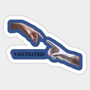 Hands of Humanity - Vaccinated! Sticker